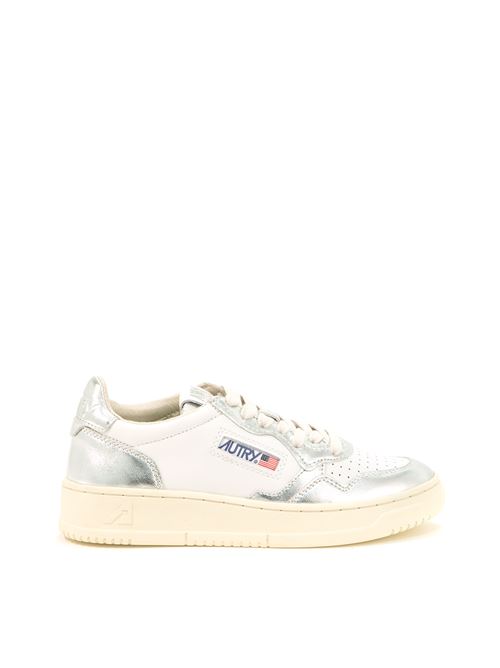 White and silver low sneakers AUTRY | AULW WB18WHT/SILVER